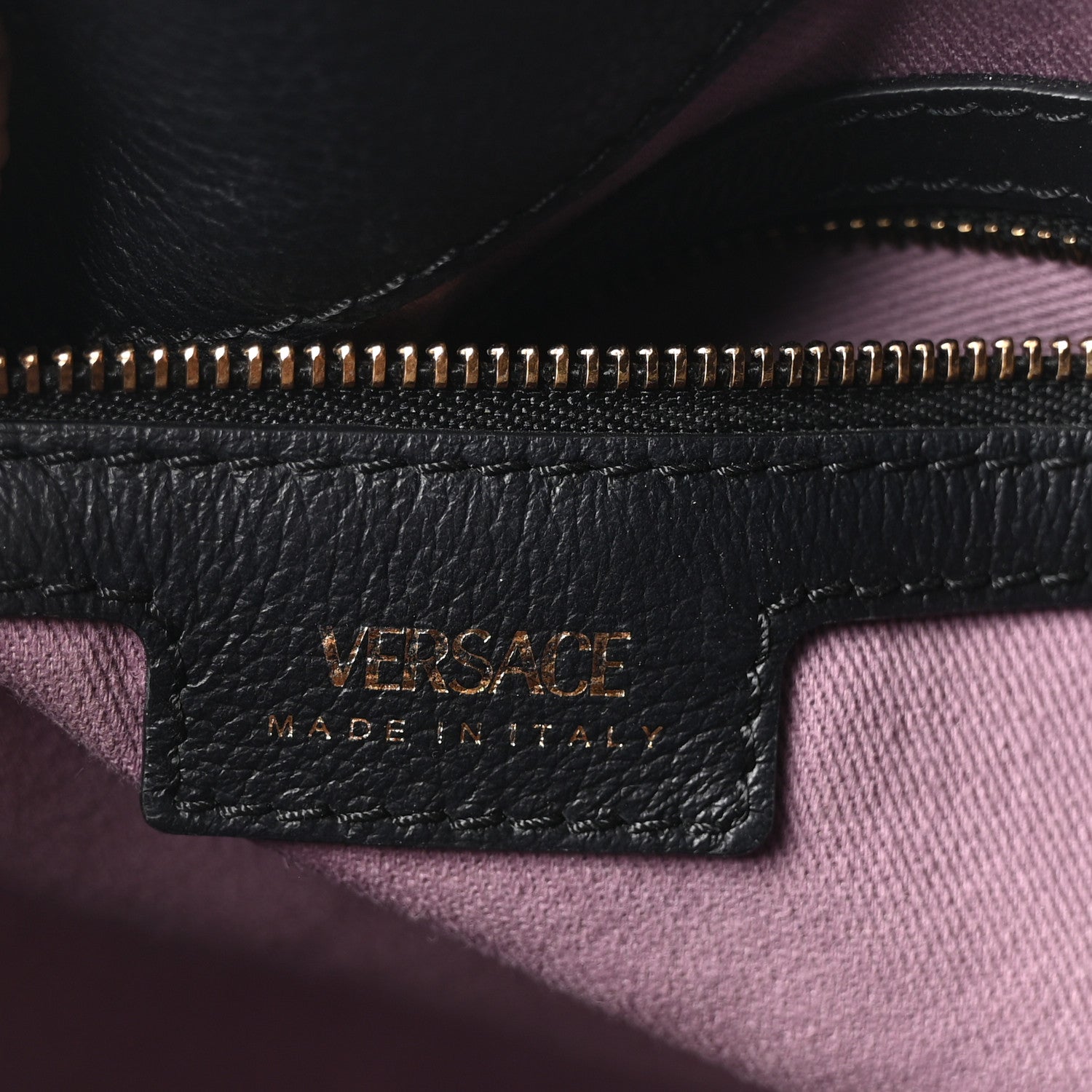 Versace Grained Calfskin La Medusa Bucket Bag Black 6 of 10