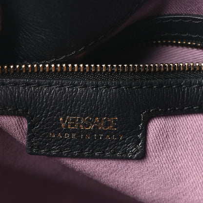 Versace Grained Calfskin La Medusa Bucket Bag Black 6 of 10