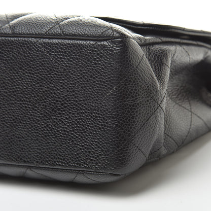 Chanel Caviar Quilted Jumbo Single Flap Black 10 of 13