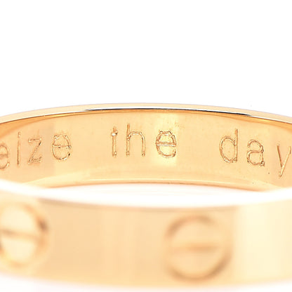 Cartier 18K Yellow Gold 3.5mm LOVE Wedding Band Ring 54 6.75 6 of 8