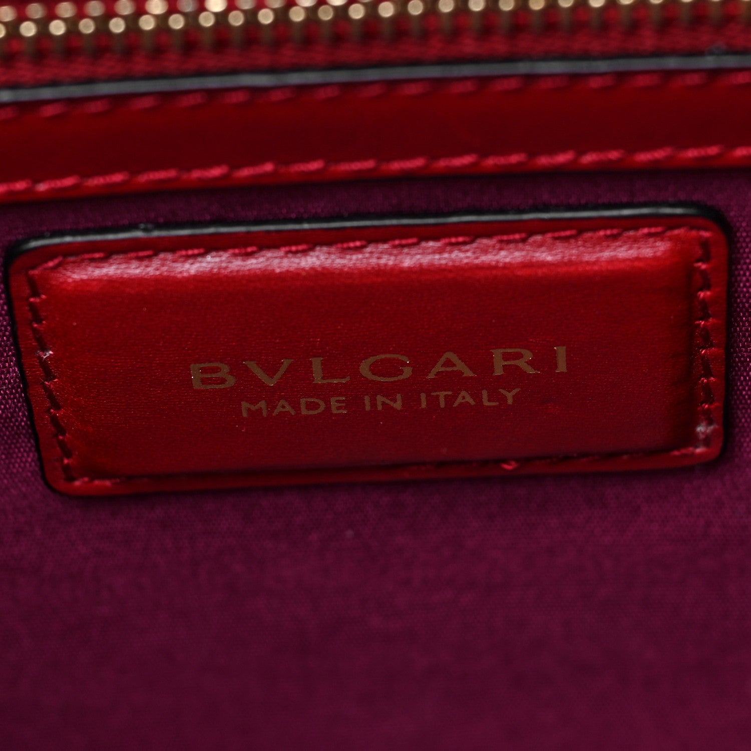 Bulgari Calfskin Serpenti Forever Top Handle Red 7 of 10