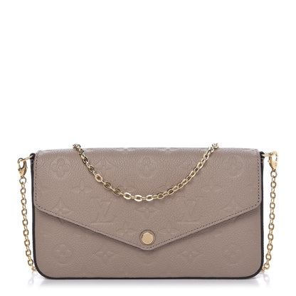 Louis Vuitton Empreinte Pochette Felicie Chain Wallet Tourterelle 1 of 9