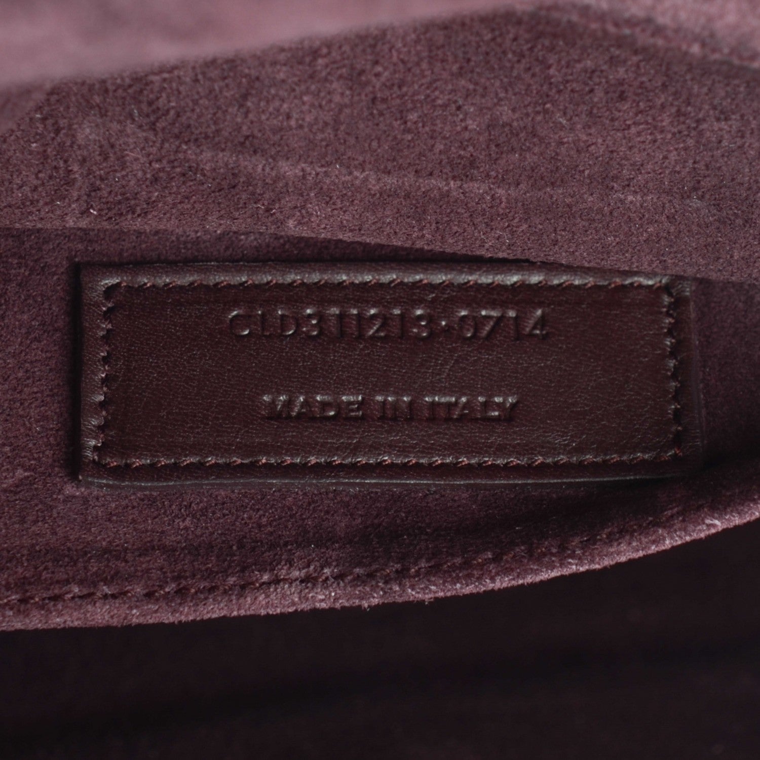 Saint Laurent Calfskin Classic Y Ligne Clutch (Wine) 8 of 8