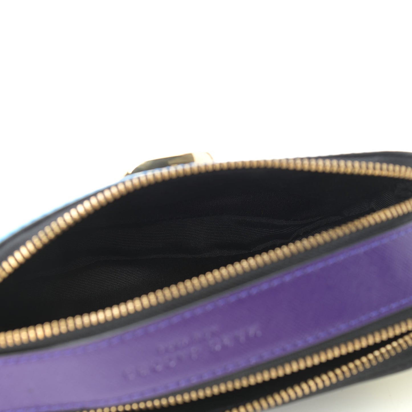 Saffiano Small Snapshot Camera Bag Blue Multicolor