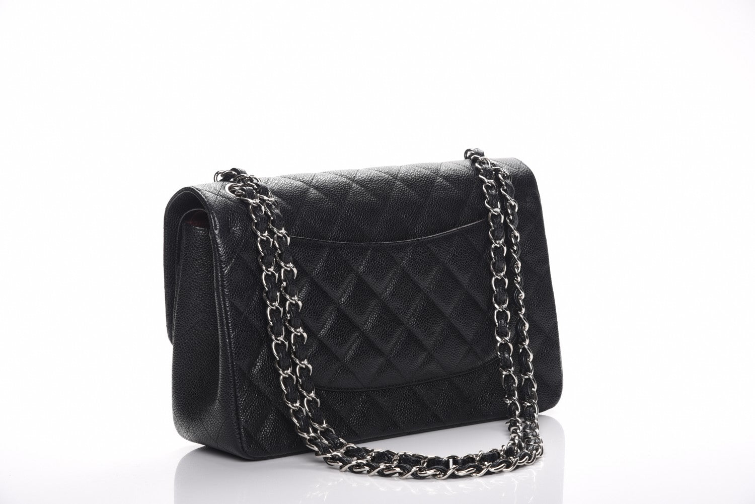 Chanel Caviar Quilted Jumbo Double Flap Black 3 of 9
