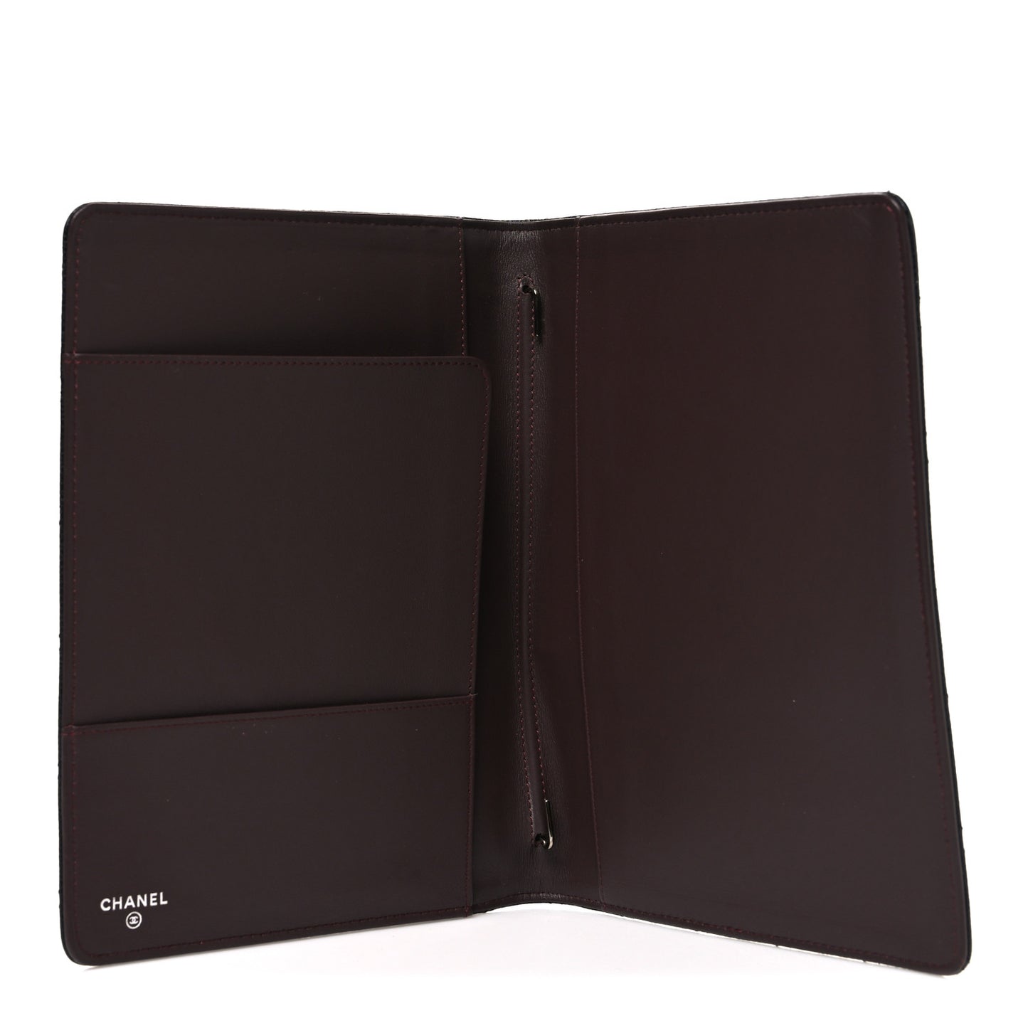 Caviar Quilted Large Agenda Cover Black
