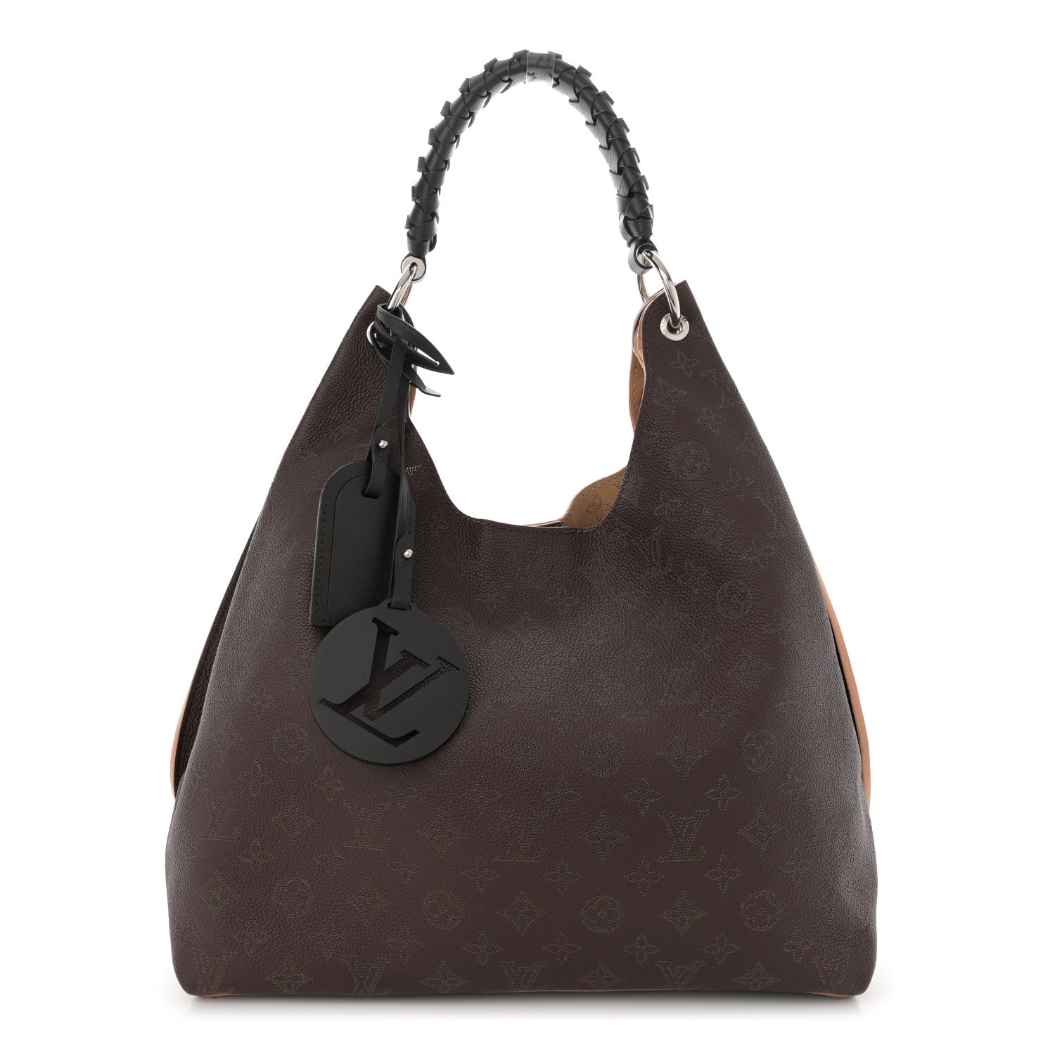 Louis Vuitton Mahina Carmel Hobo Chocolate 1 of 9