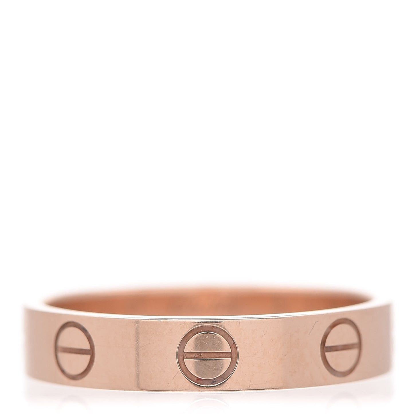 18K Pink Gold 4mm LOVE Wedding Band Ring 51 5.75