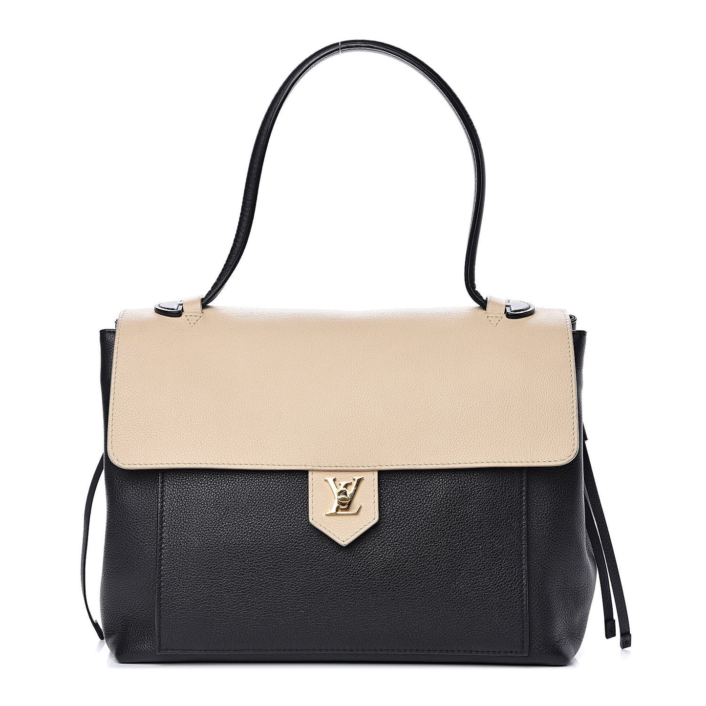 Calfskin Lockme MM Vanille Black