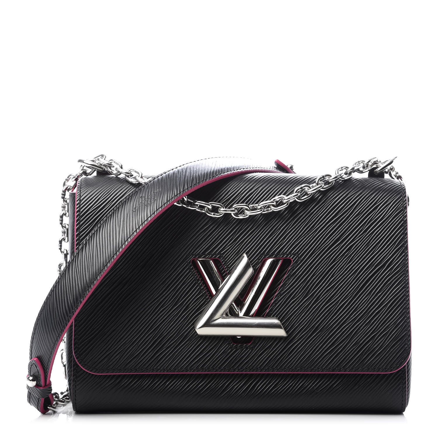 Louis Vuitton Epi Twist Shoulder Bag MM Black Pink 1 of 7