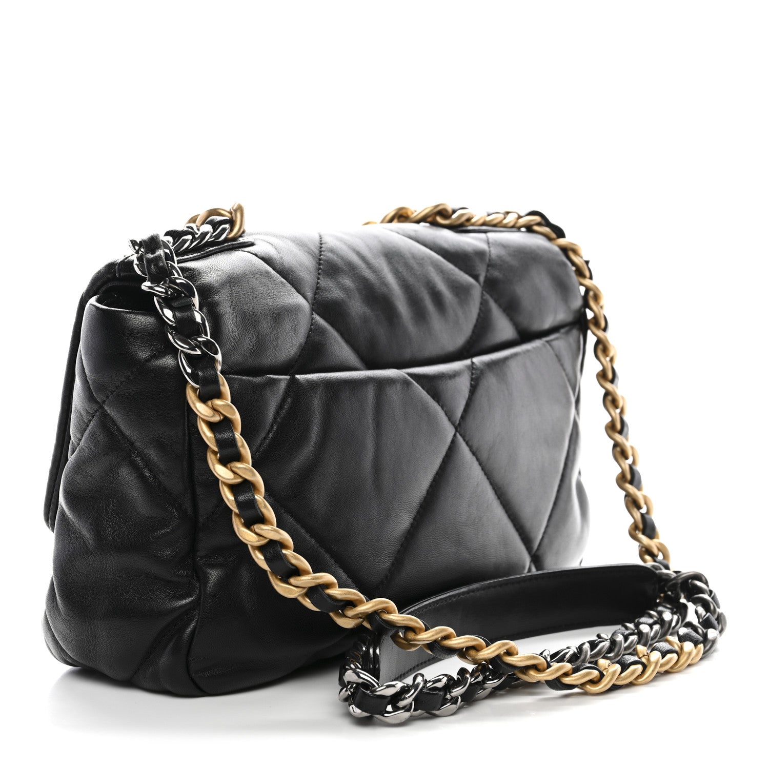 Chanel Lambskin Quilted Medium Chanel 19 Flap Black 3 of 10