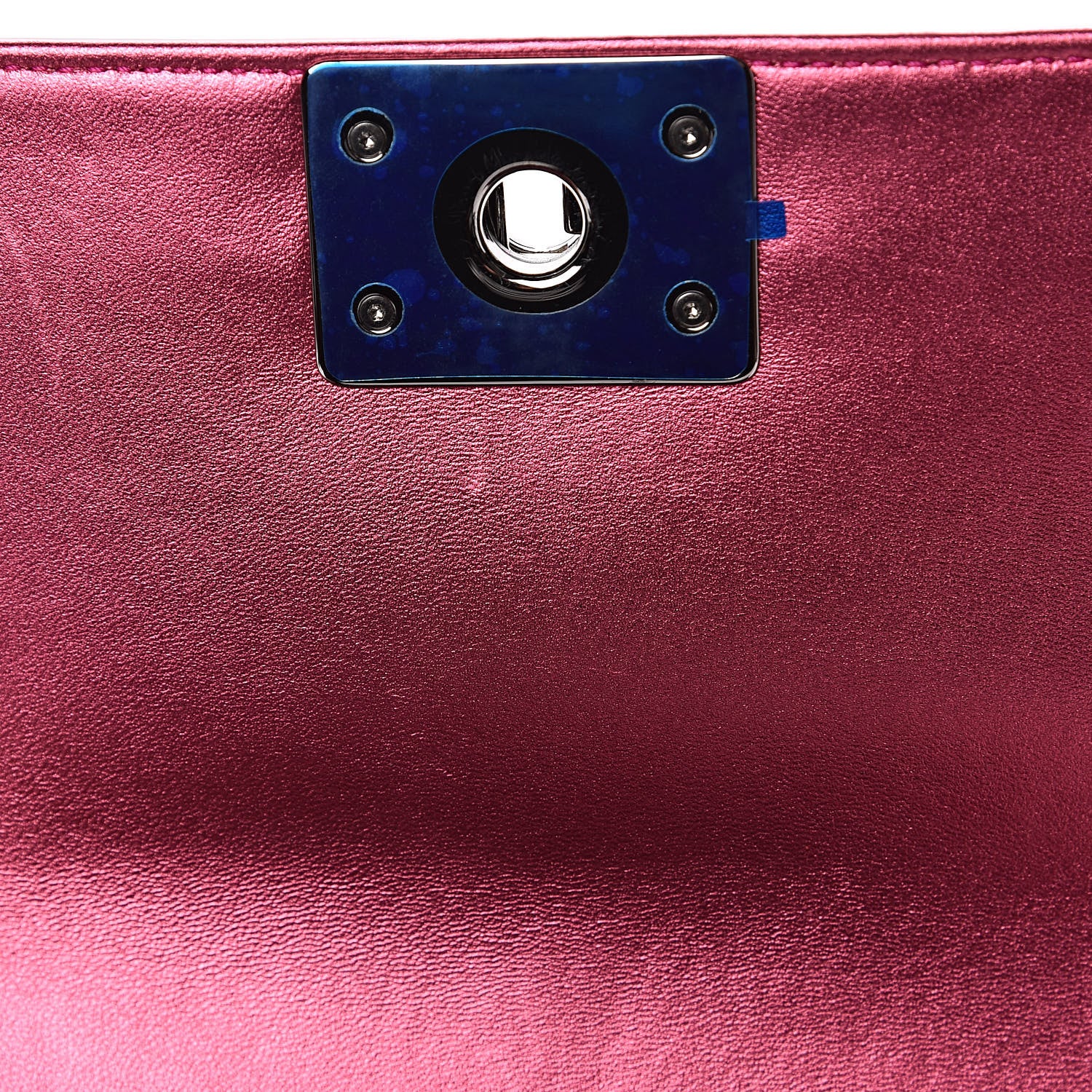 Chanel Metallic Patent Calfskin Quilted Small Boy Flap Pink 11 of 12