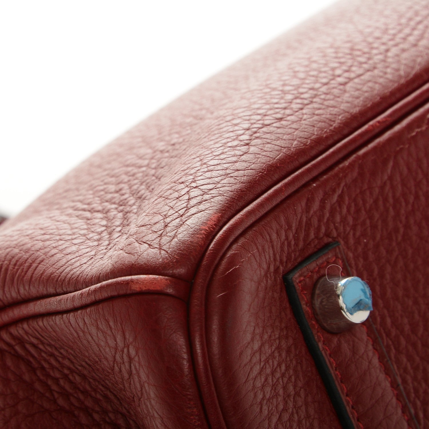 Hermes Taurillon Clemence Birkin 35 Rouge H 12 of 29