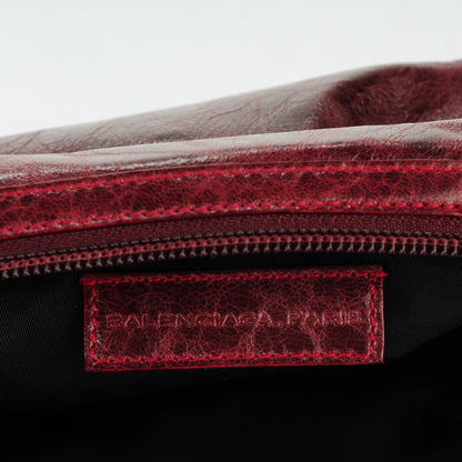 Balenciaga Chevre Classic Hardware Toilette Cosmetic Pouch Rouge Grenat 6 of 7