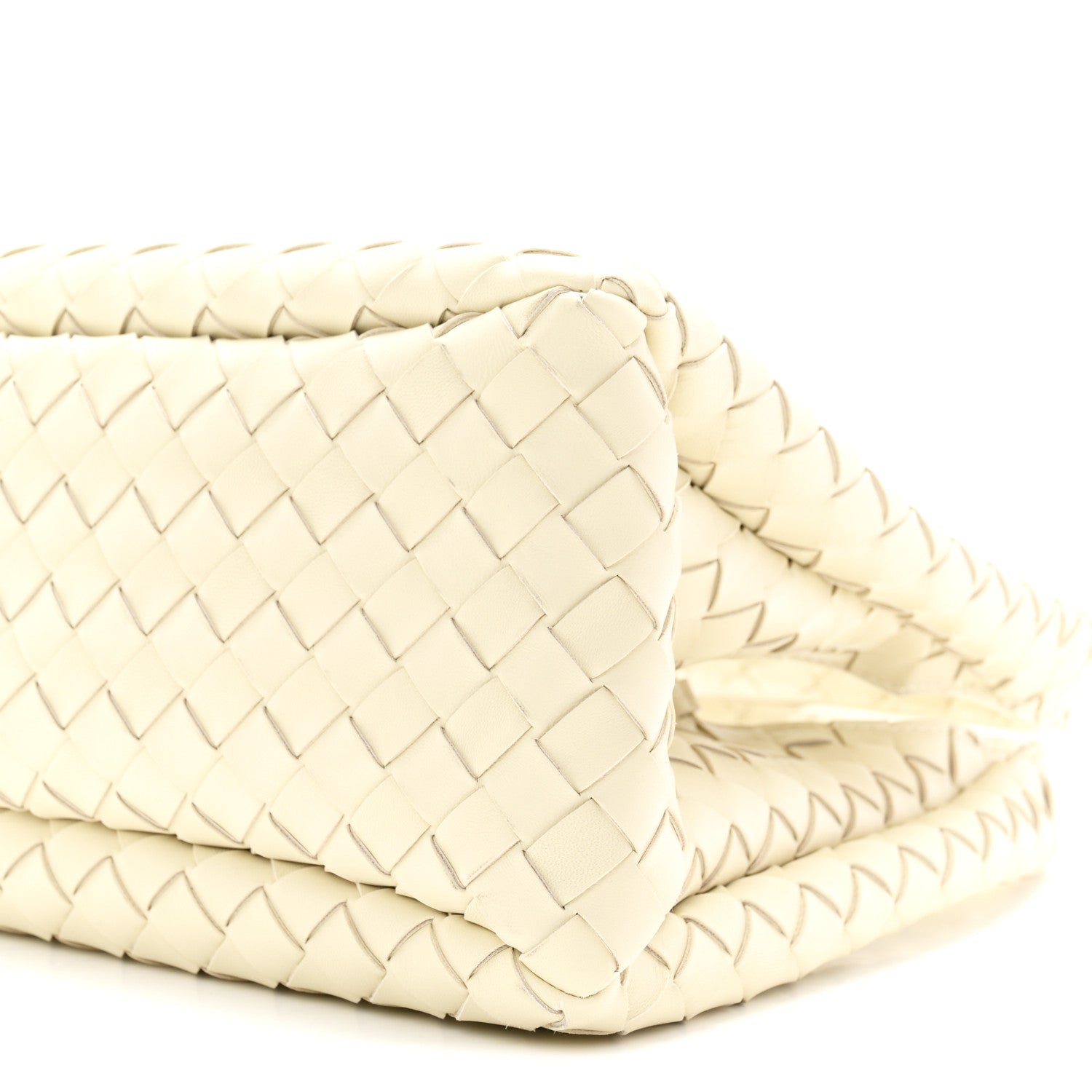 Bottega Veneta Nappa Intrecciato Small Campana Shoulder Bag Sea Salt 10 of 10