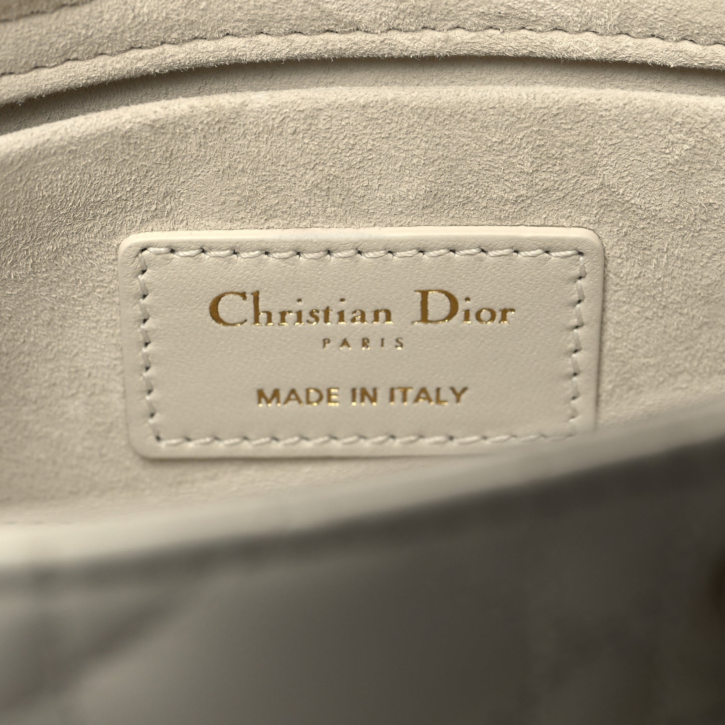 Lambskin Cannage Small Lady D-Joy Latte