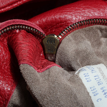 Bottega Veneta Cervo Deerskin Large Hobo Scarlet 9 of 9