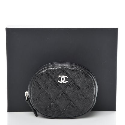 Chanel Caviar Quilted Zip Around Classic Coin Purse Black 8 of 8