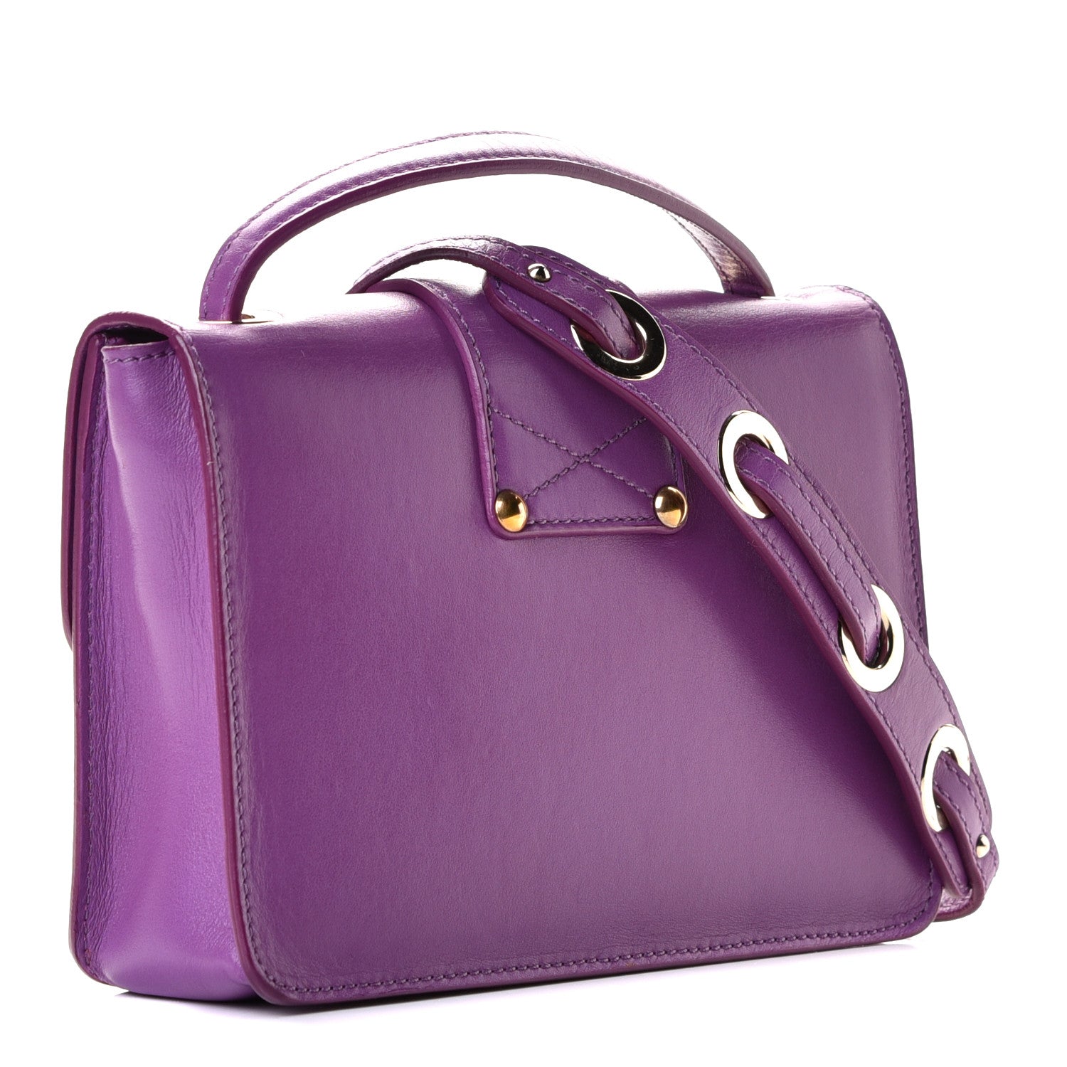 Jimmy Choo Calfskin Rebel Crossbody Bag Purple 2 of 4