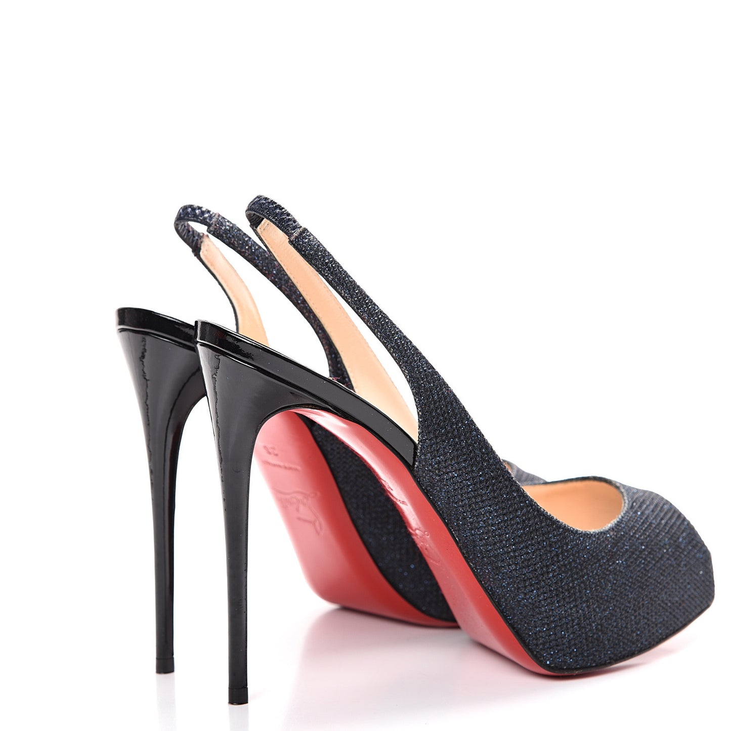 Glitter Private Number 120 Pumps 36 Navy Black