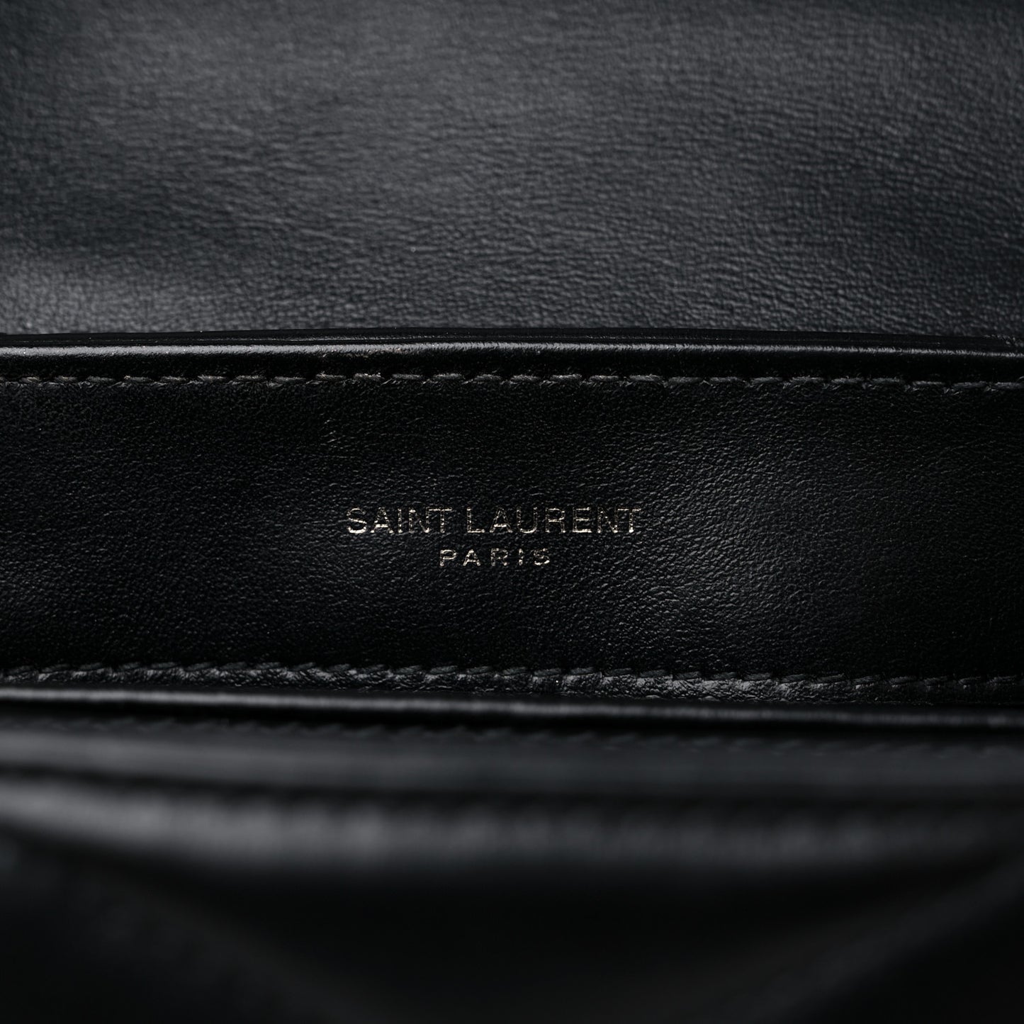 Calfskin Y Quilted Monogram Toy Loulou Crossbody Bag Black