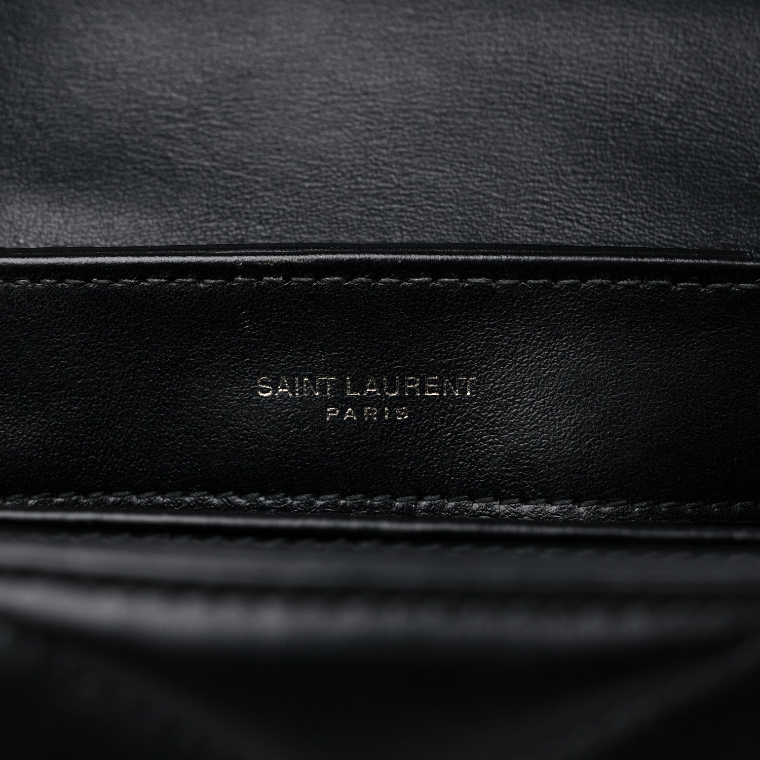 Saint Laurent Calfskin Y Quilted Monogram Toy Loulou Crossbody Bag Black 6 of 14