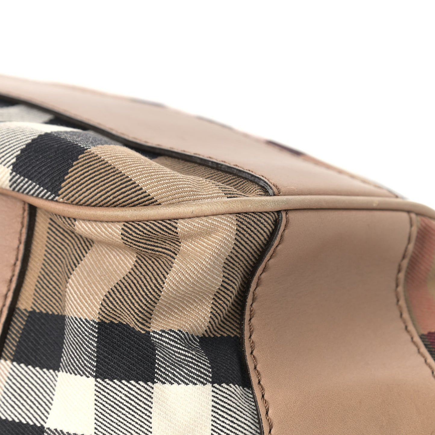 Calfskin House Check Small Brecon Tote Tan