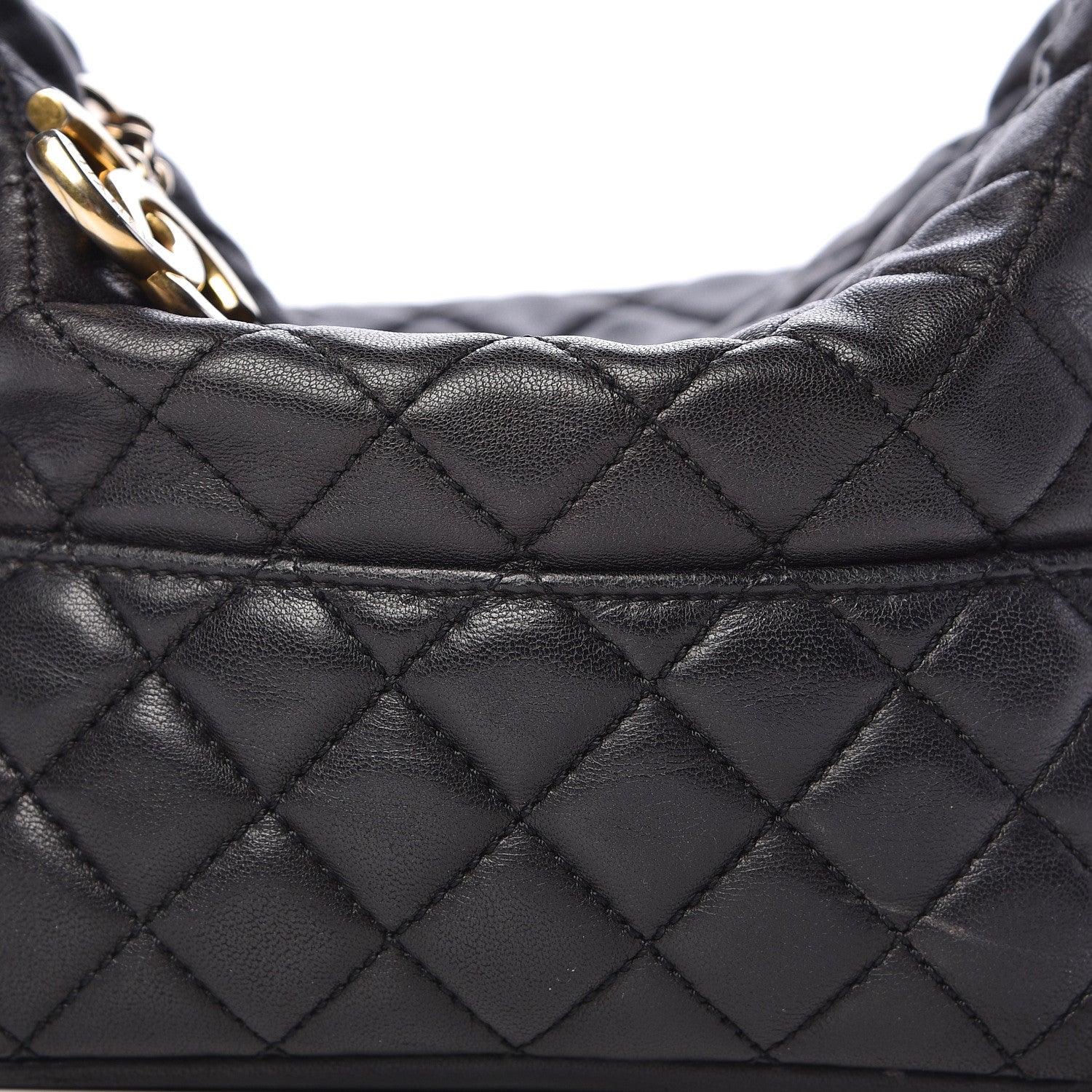 Chanel Lambskin Quilted Small Hobo Black 12 of 20