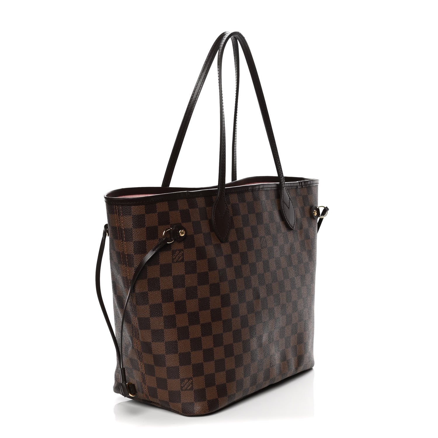 Louis Vuitton Damier Ebene Neo Neverfull MM Rose Ballerine 3 of 12
