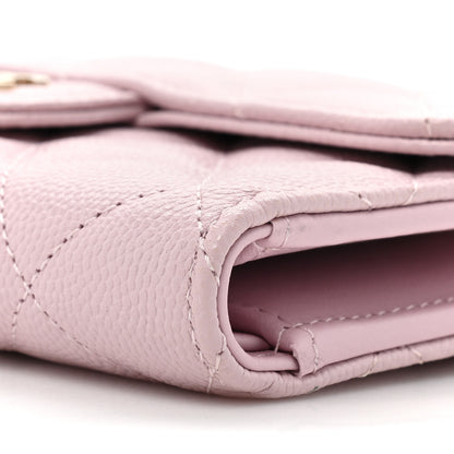 Chanel Caviar Quilted Medium Flap Wallet Light Pink 9 of 10