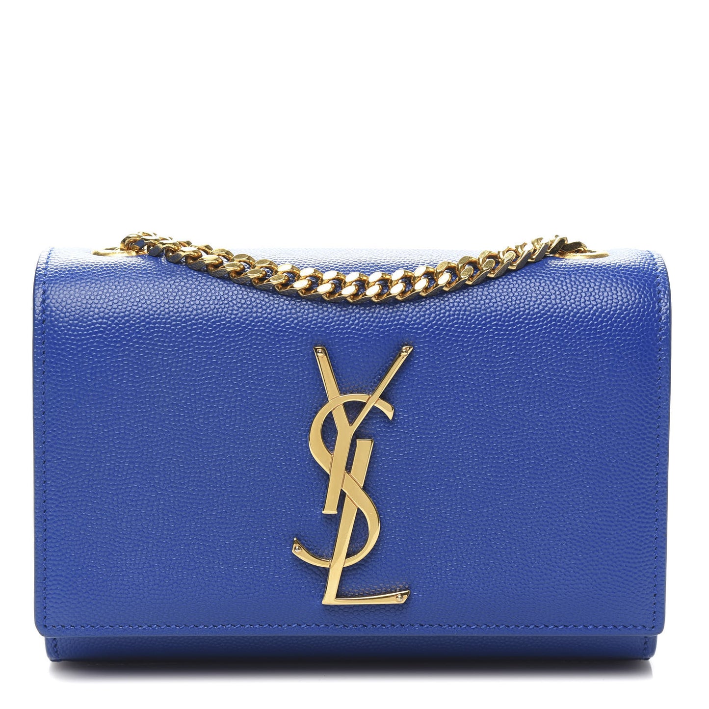 Grain De Poudre Small Classic Monogram Kate Satchel Royal Blue