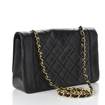 Chanel Lambskin Quilted Medium Single Flap Black 3 of 10