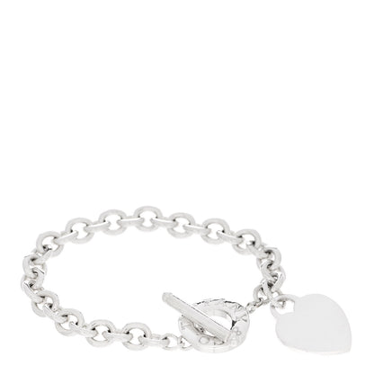 Tiffany Sterling Silver Heart Tag Toggle Bracelet 1 of 3