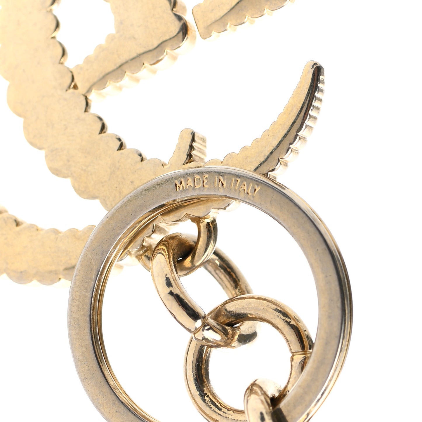 Torchon Double G Key Chain Gold