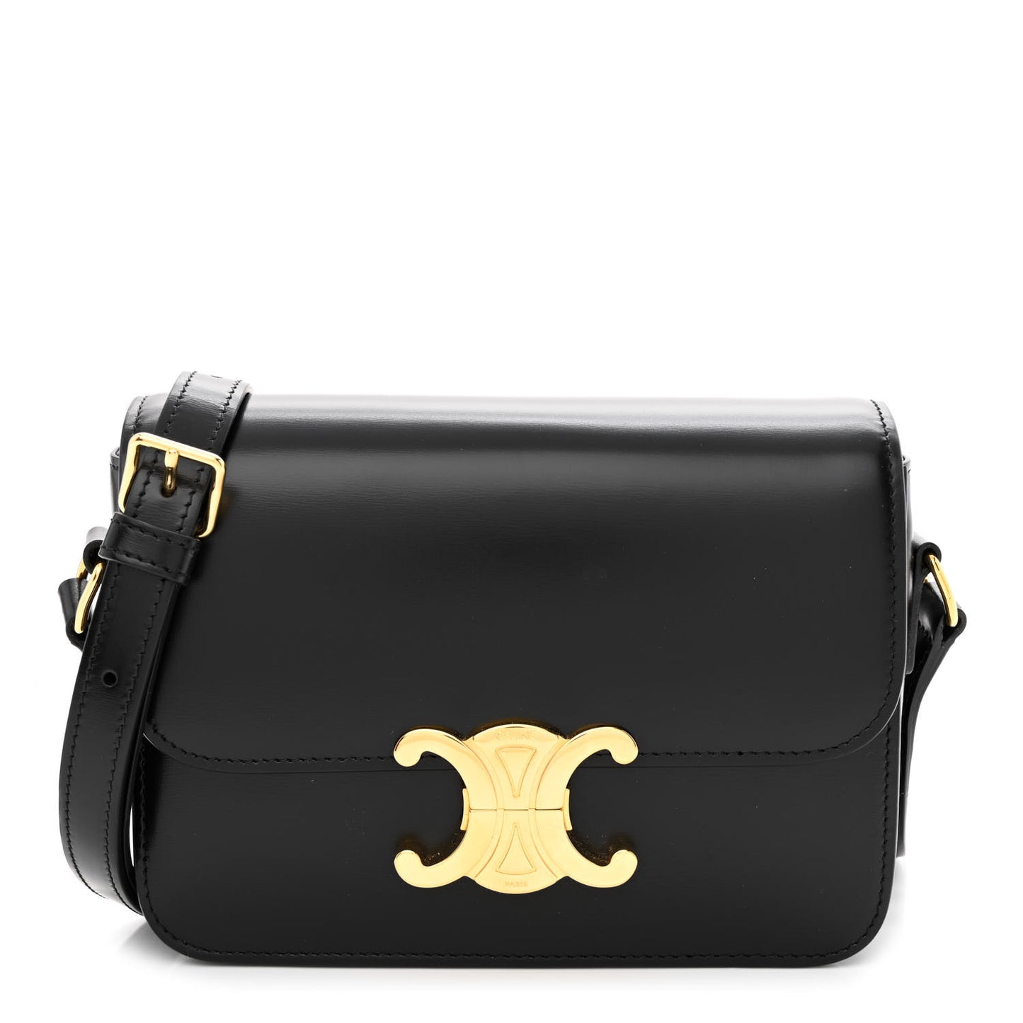 Shiny Calfskin Teen Triomphe Black