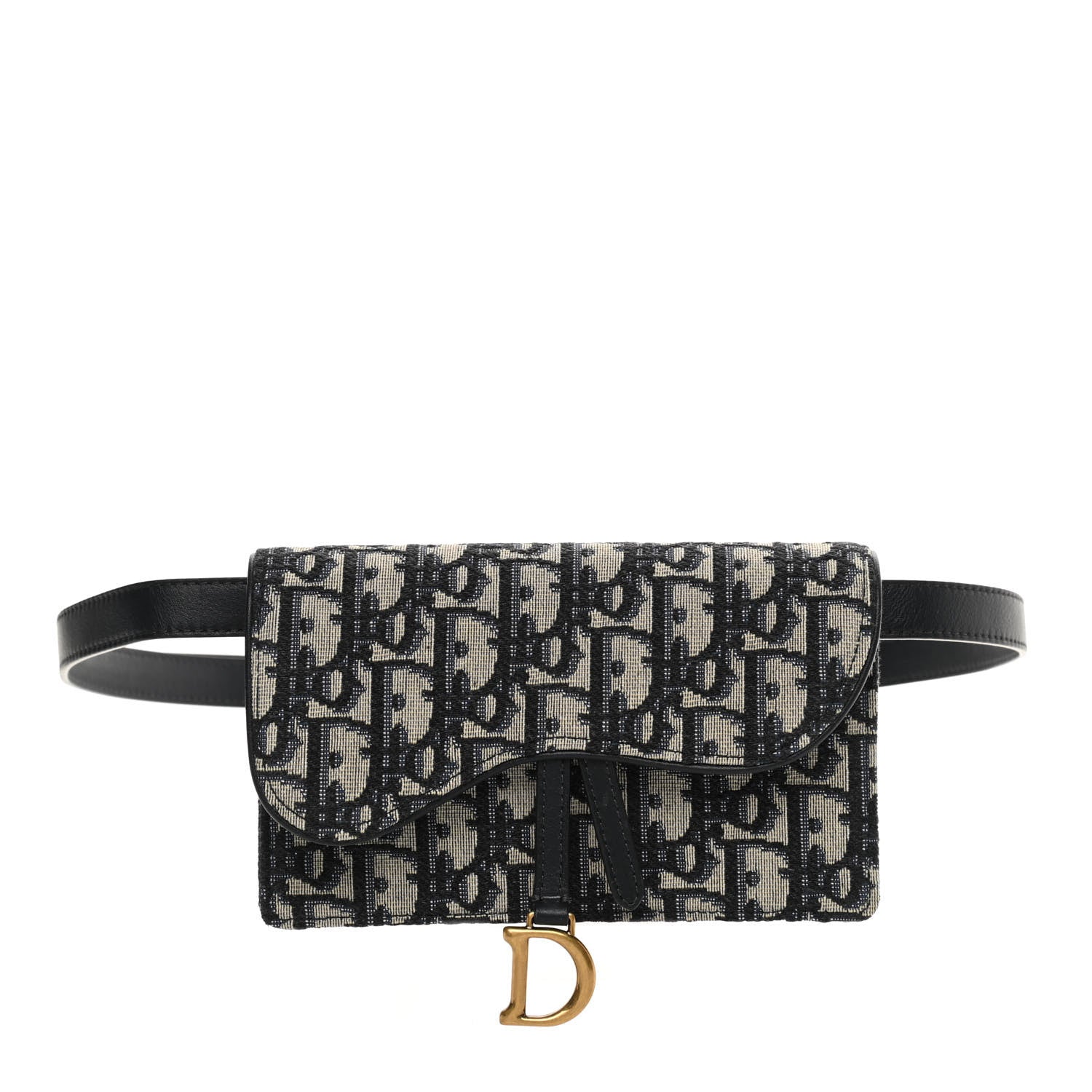 Christian Dior Oblique Saddle Belt Bag Blue 1 of 11