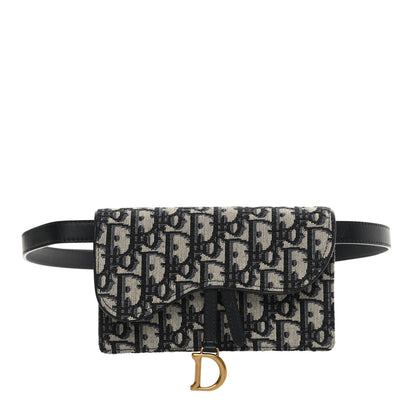 Christian Dior Oblique Saddle Belt Bag Blue 1 of 11