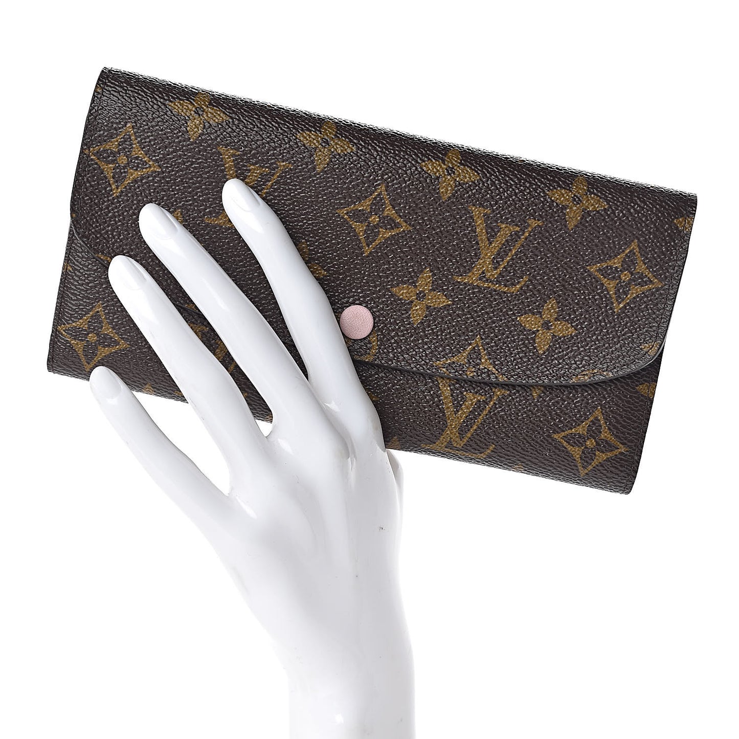 Monogram Emilie Wallet Rose Ballerine