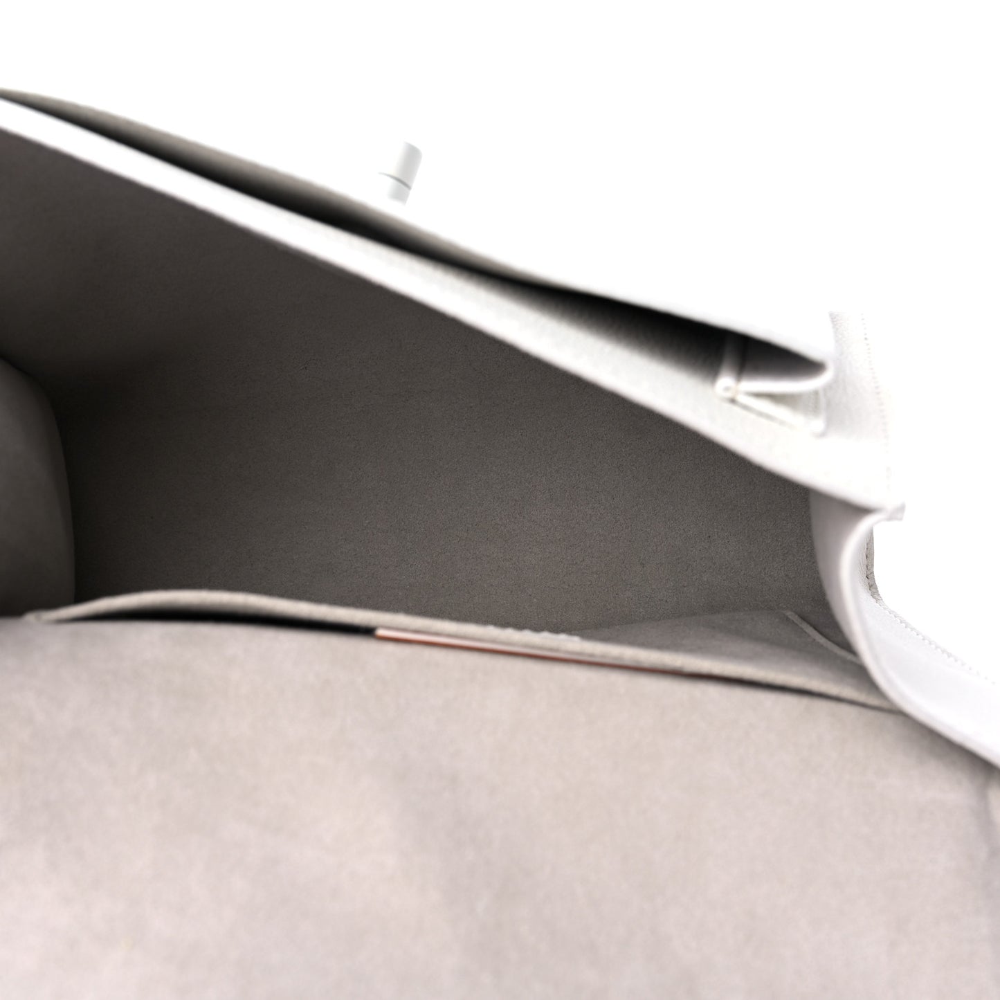 Soft Calfskin Mylockme Chain Bag BB White
