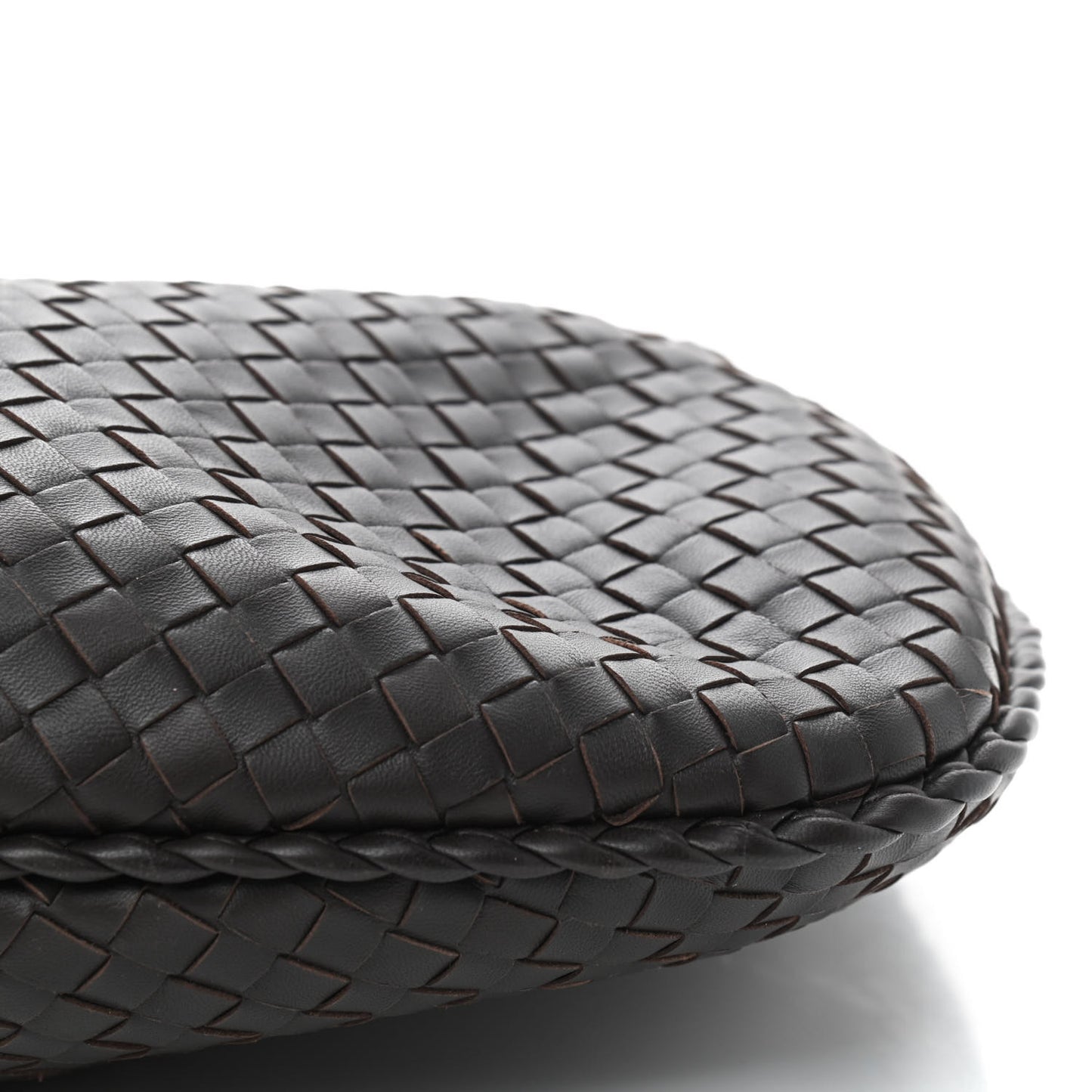 Nappa Intrecciato Medium Veneta Hobo Ebano