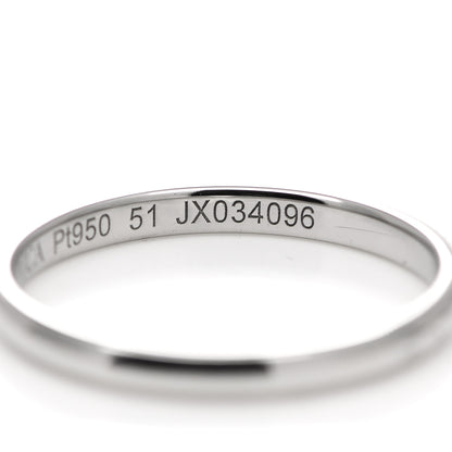 Van Cleef & Arpels Platinum Tapered 2mm Wedding Band Ring 51 5.75 5 of 5