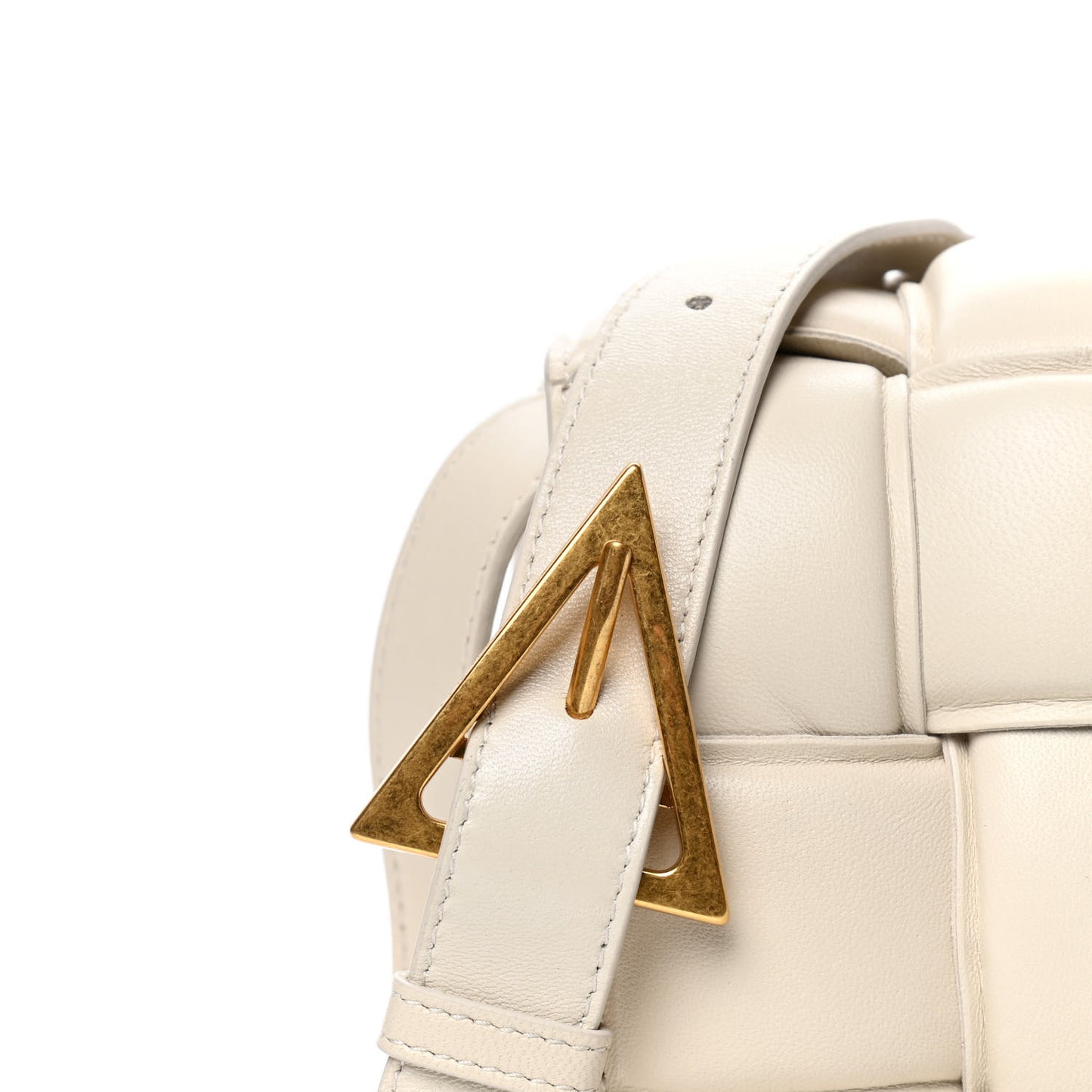 Nappa Maxi Intreccio Padded Cassette Crossbody Bag Plaster