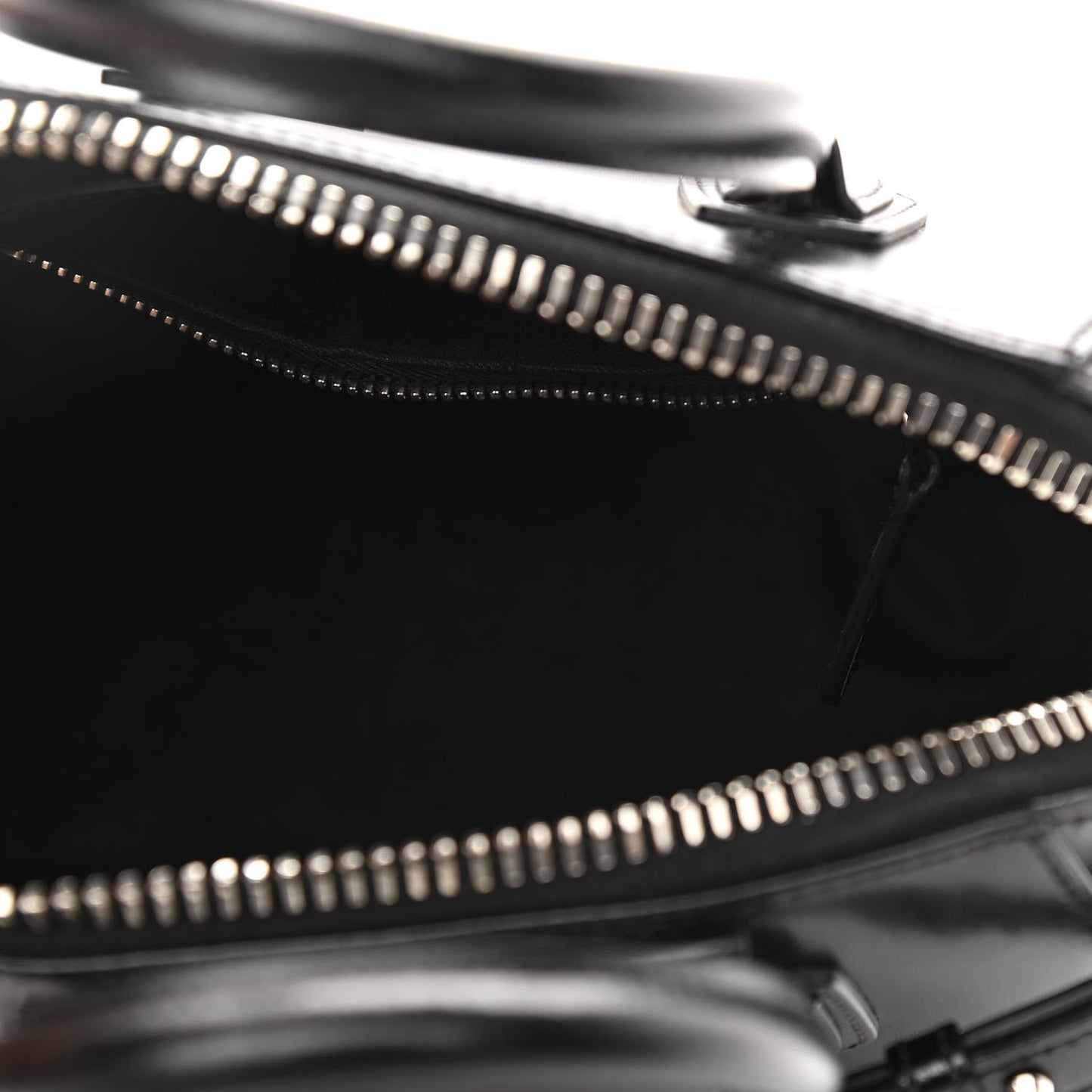 Shiny Lord Calfskin Mini Antigona Black