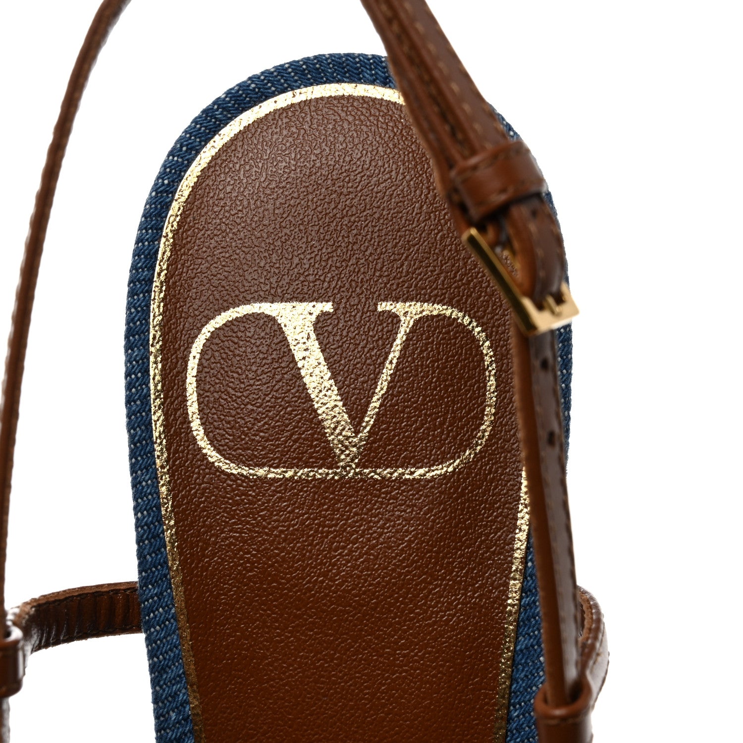 Valentino Garavani Denim Vlogo Slingback 80mm Pumps 36 Denim Selleria 7 of 9