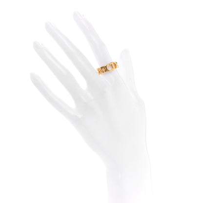 Christian Dior Metal Danseuse Etoile Chain Ring 50 5.5 S Gold 2 of 5