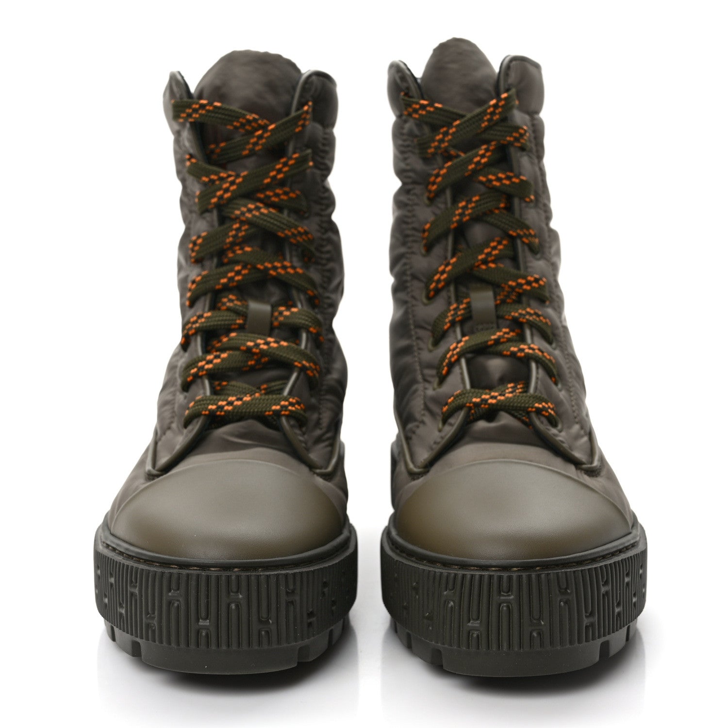 Hermes Calfskin Parachute Fresh Ankle Boots 37.5 Khaki 2 of 10