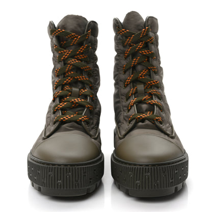 Hermes Calfskin Parachute Fresh Ankle Boots 37.5 Khaki 2 of 10