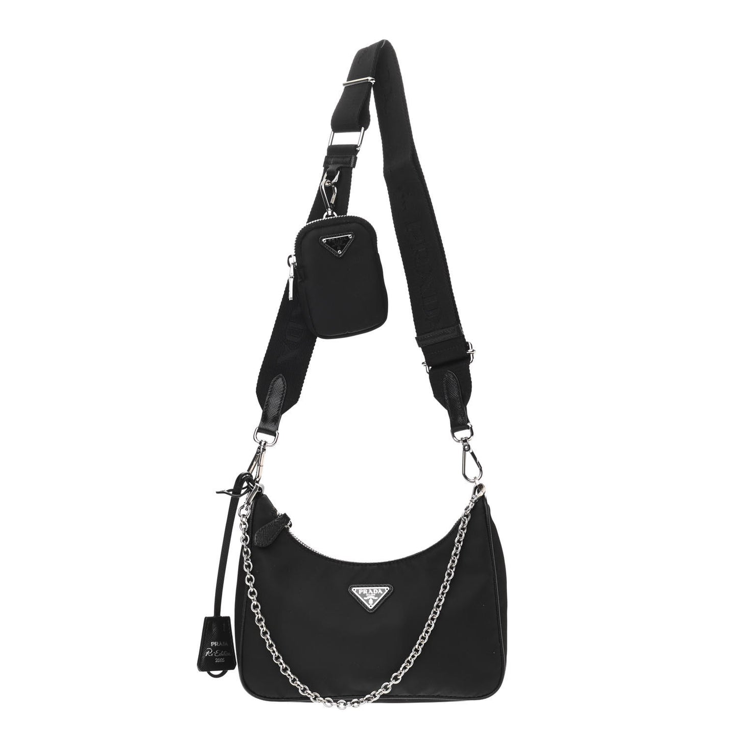 Nylon Re-Edition 2005 Shoulder Bag Black