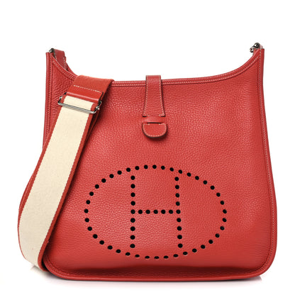 Hermes Taurillon Clemence Amazone Evelyne III GM Sanguine 1 of 13