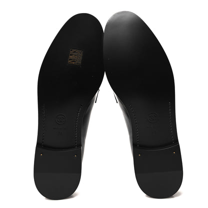 Chanel Shiny Calfskin CC Moccasin Loafers 39 Black 5 of 9
